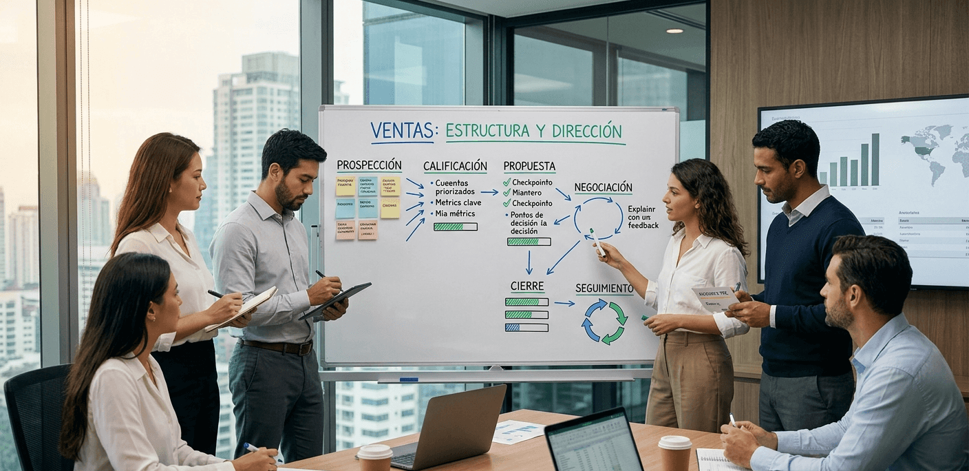 motivación equipo comercial estructura y dirección